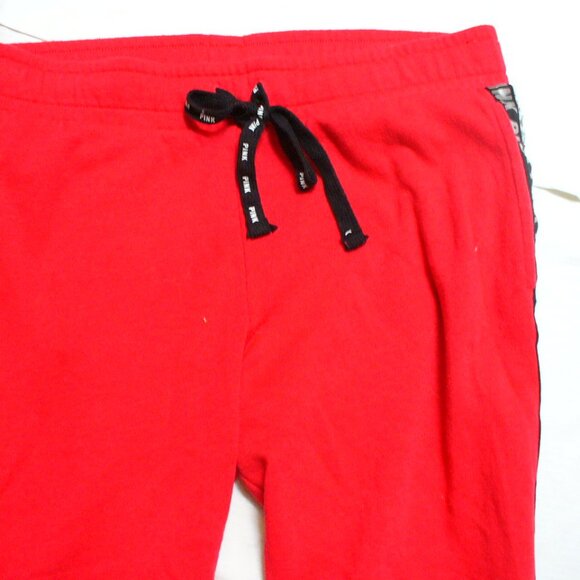 VICTORIA'S SECRET SET track Suit Joggers Hoody Red NWOT Size L - Picture 10 of 13